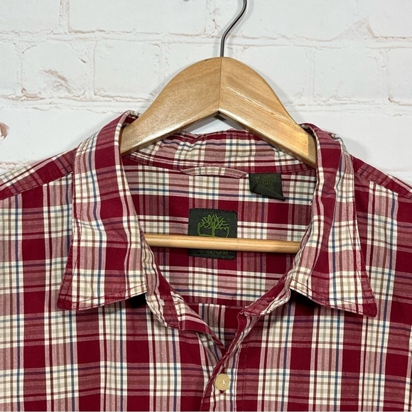 Timberland Shirt Mens XXL Red Plaid Tartan Western Long Sleeve Button Up - Picture 2 of 11